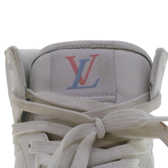 LOUIS VUITTON Monogram Rivoli Line High Top Sneakers Leather - Picture 9 of 16
